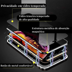 Case iPhone Magnética Blindada - Dupla Proteção 360º com Tela de Privacidade