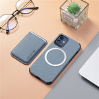 Case iPhone Malha de Silicone Respirável com Carteira Magnética 2 em 1