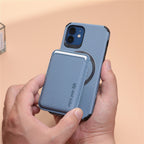 Case iPhone Malha de Silicone Respirável com Carteira Magnética 2 em 1