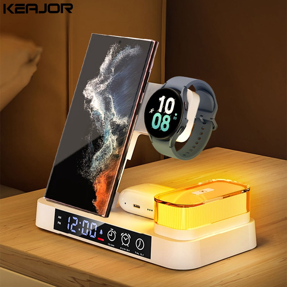 Carregador sem fio Samsung 3 em 1 - Estação de Carregamento Rápido